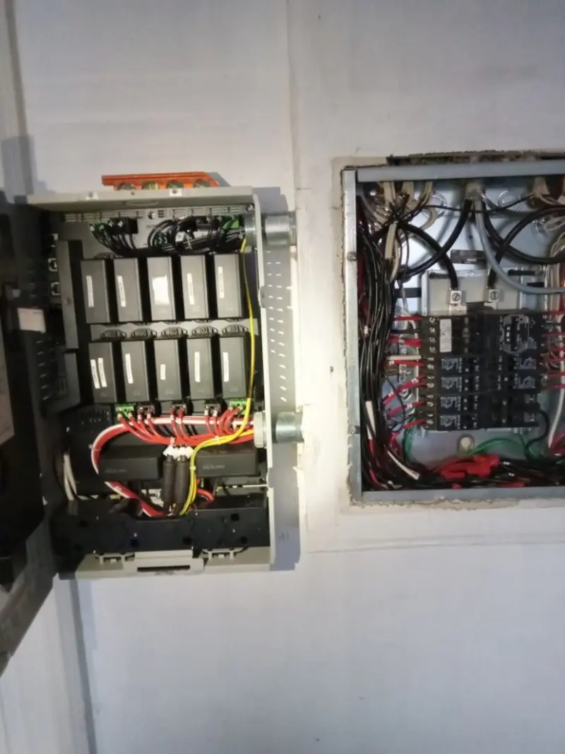 Electrical panel upgrade completed for Security Camera Wiring in South Kingstown